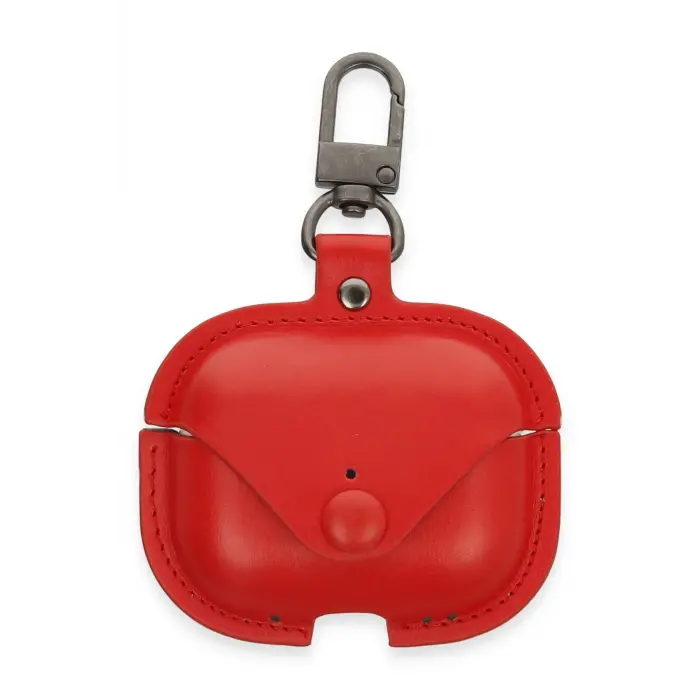 Lopard Airpods Pro 2 (2.nesil) Çanta Deri Kılıf - Kırmızı