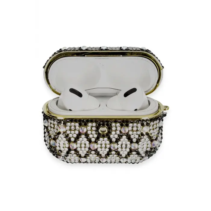 Lopard Airpods Pro 2 (2.nesil) Klor Taşlı Kılıf - Desen 2