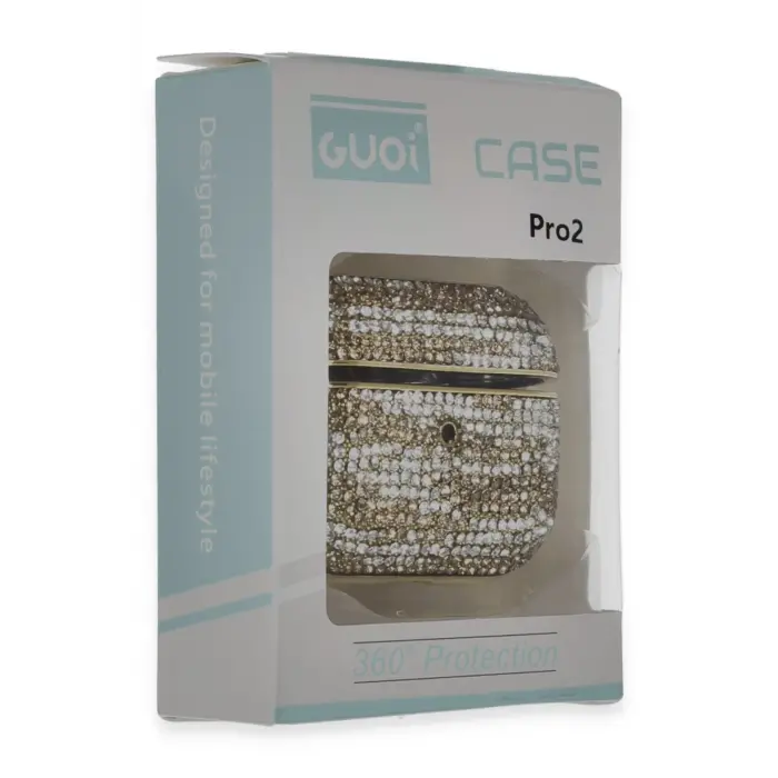 Lopard Airpods Pro 2 (2.nesil) Klor Taşlı Kılıf - Desen 6