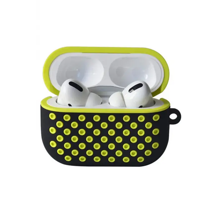 Lopard Airpods Pro 2 (2.nesil) Spor Delikli Kılıf - Siyah-sarı