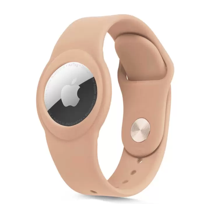 Apple Airtag Uyumlu Kordon (Anahtarlık Hediyeli) & Bileklik - Çok Amaçlı Yumuşak Silikon Kılıf