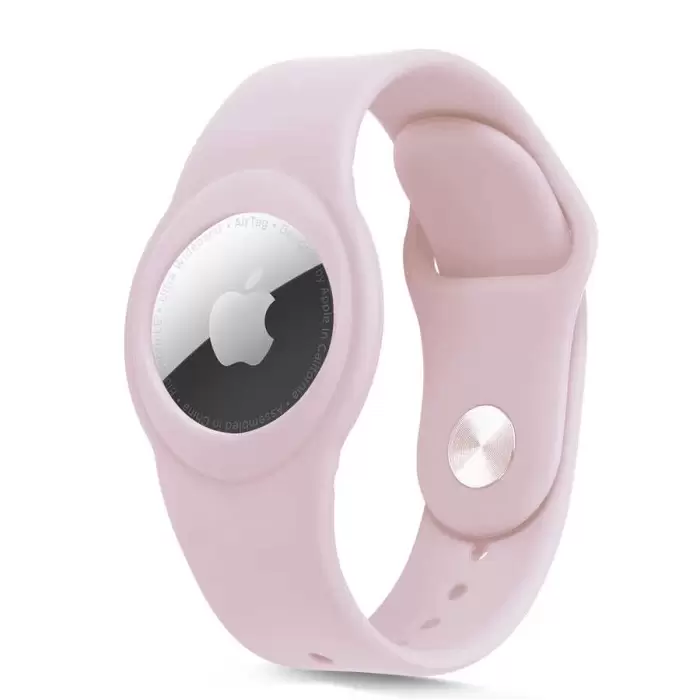 Apple Airtag Uyumlu Kordon (Anahtarlık Hediyeli) & Bileklik - Çok Amaçlı Yumuşak Silikon Kılıf