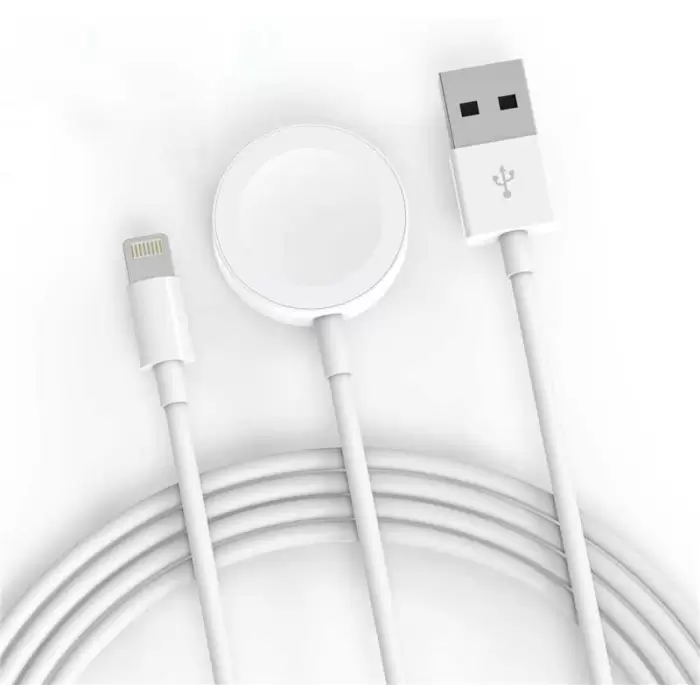 Lopard Akıllı Saat Lightning-Wireless USB Şarj Kablosu 1.2M