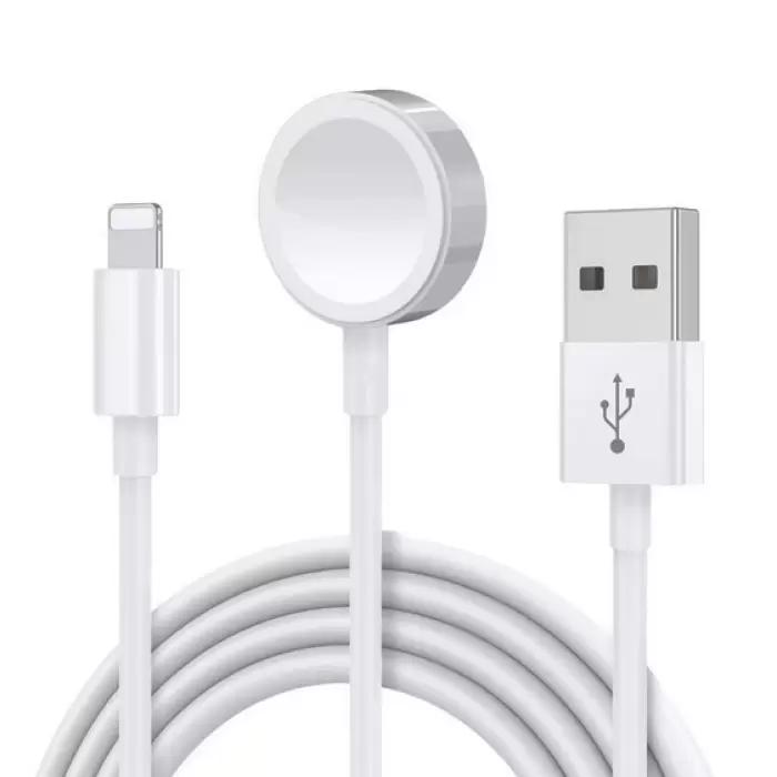 Lopard Akıllı Saat Lightning-Wireless USB Şarj Kablosu 1.2M
