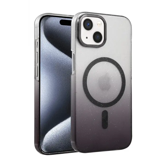 Lopard Apple İphone 14 Glossy Magsafe Kapak - Siyah