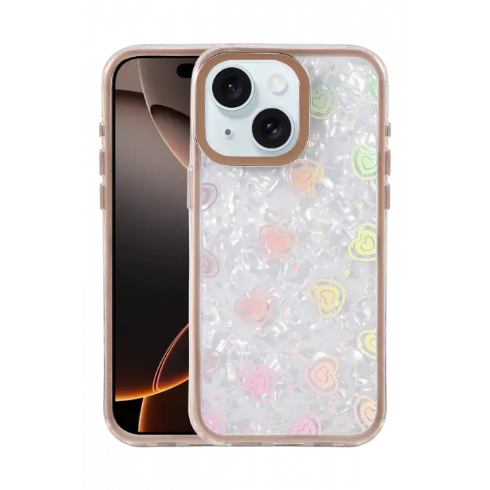 Lopard Apple İphone 14 Lumi Desenli Kapak - Çöl Titanyum