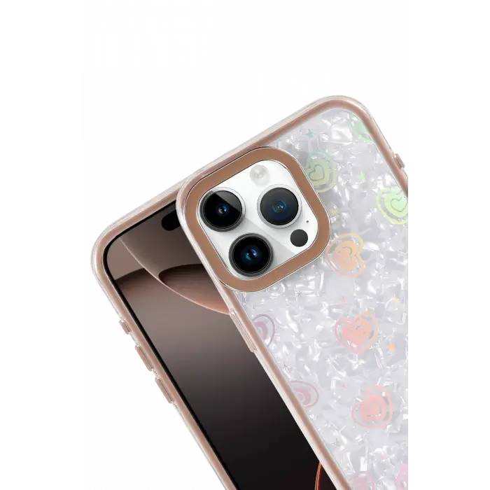 Lopard Apple İphone 14 Lumi Desenli Kapak - Çöl Titanyum