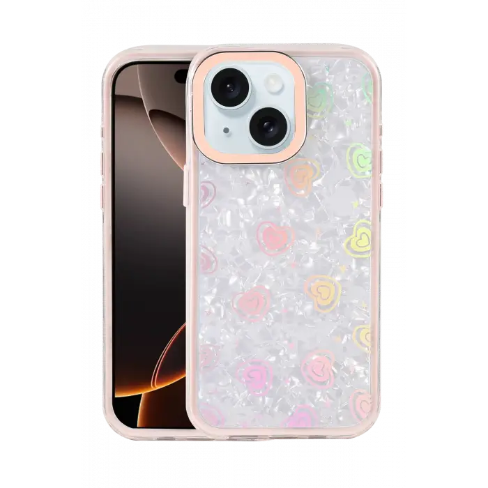 Lopard Apple İphone 14 Lumi Desenli Kapak - Pembe