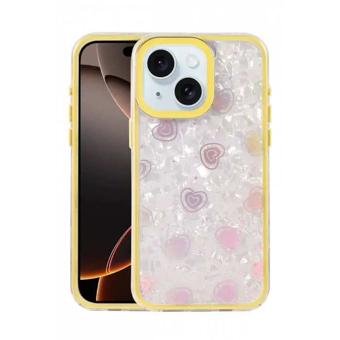 Lopard Apple İphone 14 Lumi Desenli Kapak - Sarı