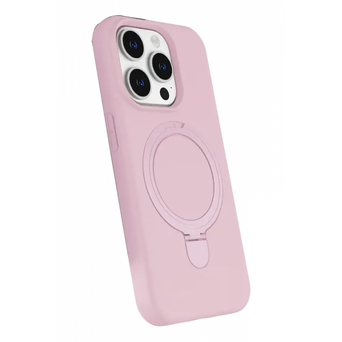 Lopard Apple İphone 15 Pro Max Regal Magsafe Standlı Kapak - Açık Pembe