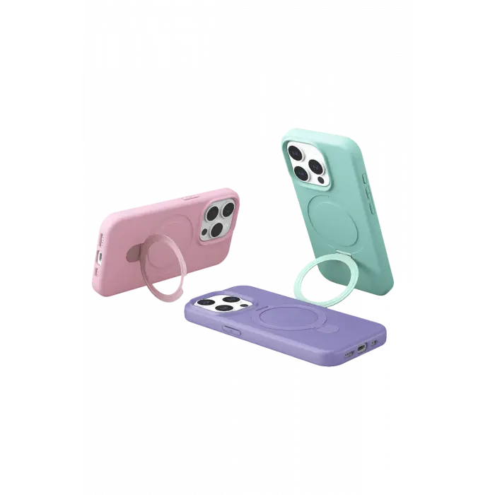 Lopard Apple İphone 15 Pro Max Regal Magsafe Standlı Kapak - Su Yeşili