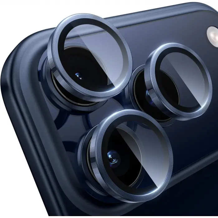 iPhone 17 Pro/17 Pro Max Kamera Koruyucu Gece Çekim Destekli Premium Safir Lens Koruma Parlak Temperli Cl-12