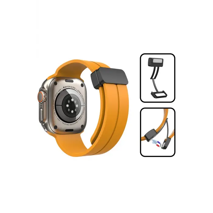 Lopard Apple Watch 38mm Kr412 Elegance Stylısh Kordon - Füme