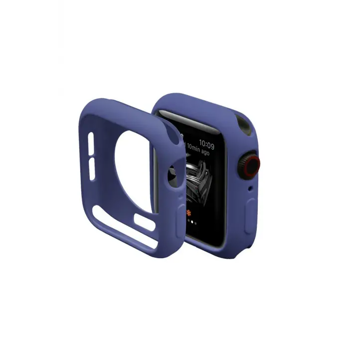 Lopard Apple Watch 38mm Silikon Alt Kasa - Mavi