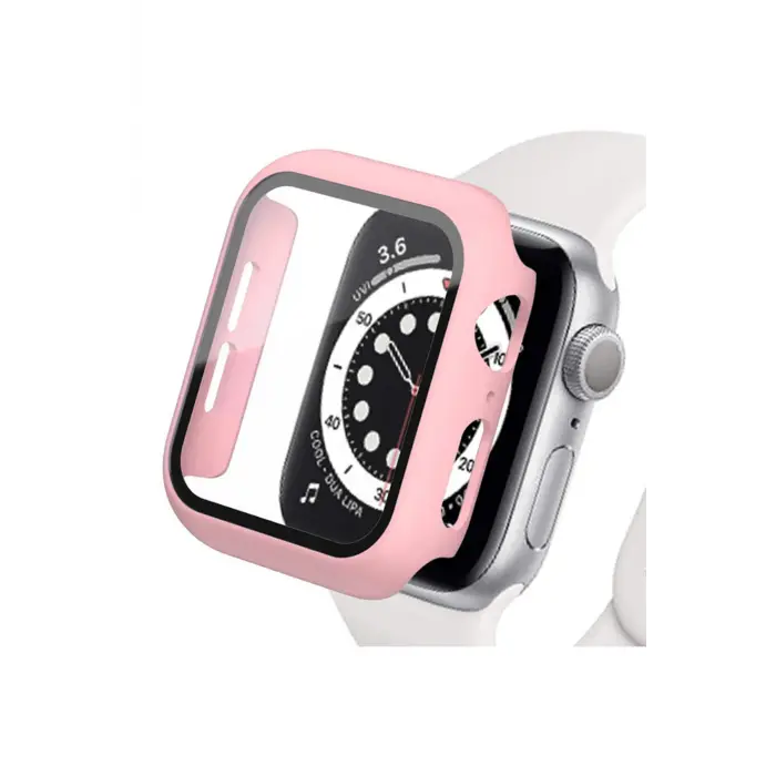 Lopard Apple Watch 40mm Camlı Kasa Ekran Koruyucu - Rose Gold