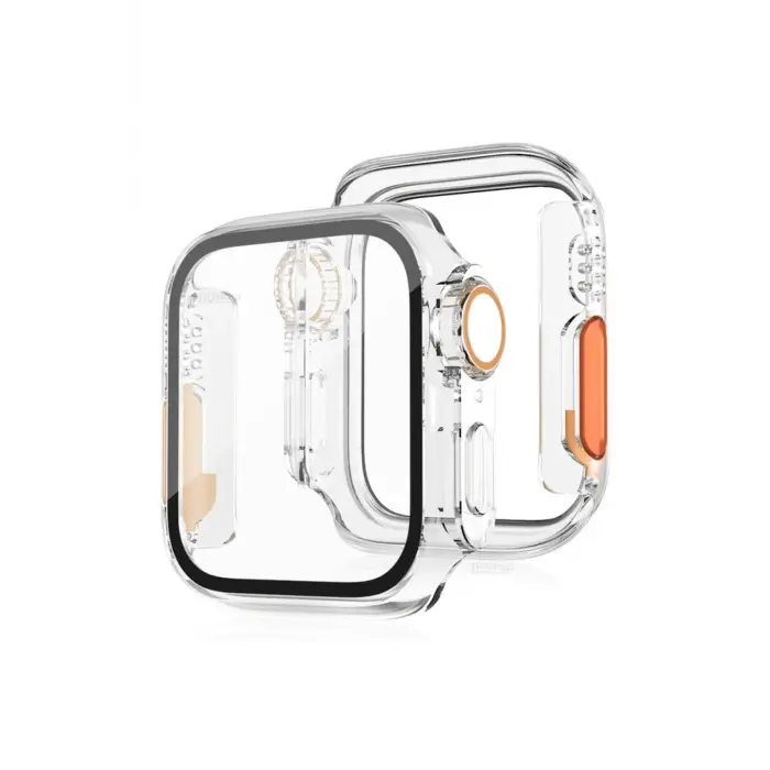 Lopard Apple Watch 41mm Watch 49mm Kasa Dönüştürücü Ve Ekran Koruyucu - Şeffaf