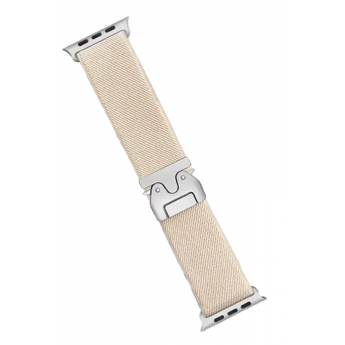 Lopard Apple Watch 42mm Forest Kumaş Kordon - Krem