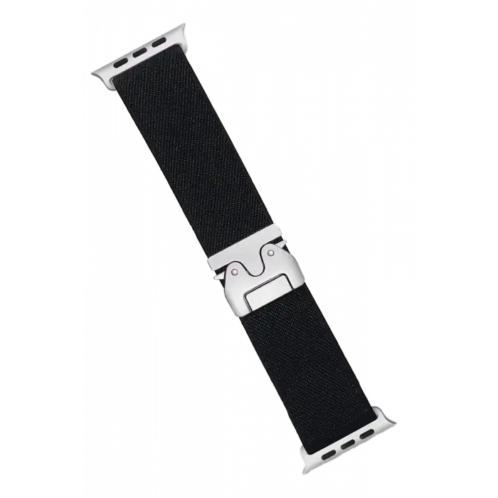 Lopard Apple Watch 42mm Forest Kumaş Kordon - Siyah