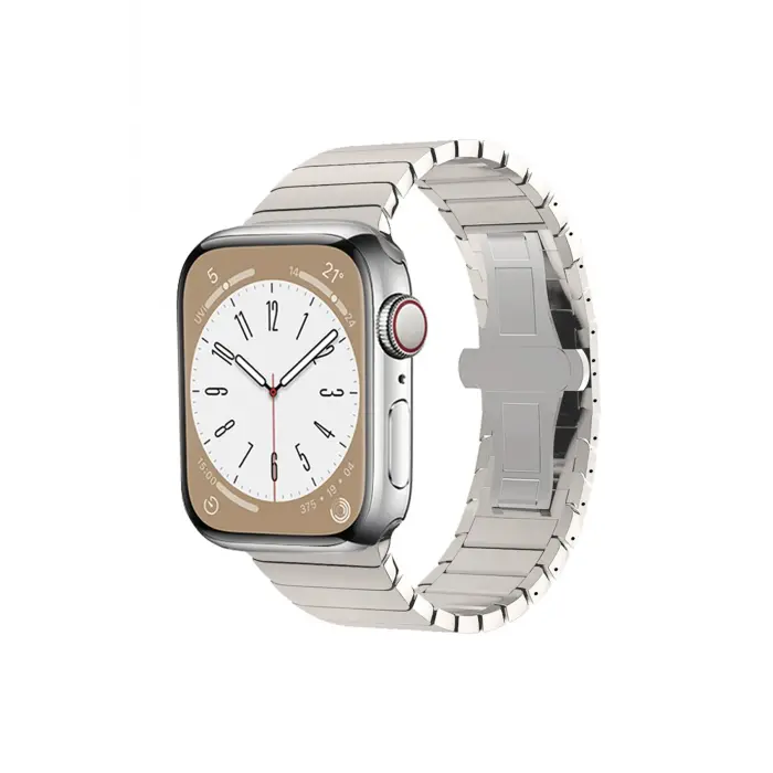 Lopard Apple Watch 42mm Kr413 Fine Steel Kordon - Yıldız Işığı