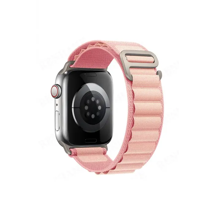 Lopard Apple Watch 42mm Mountain Kordon - Pembe