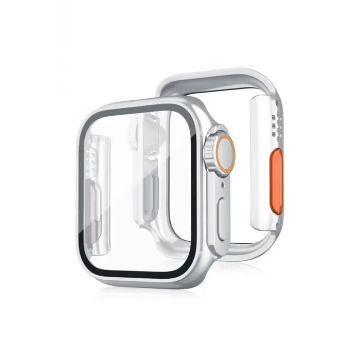 Lopard Apple Watch 45mm Watch 49mm Kasa Dönüştürücü Ve Ekran Koruyucu - Çöl Titanyum