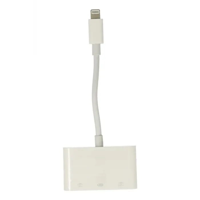 Lopard Apr23 Iphone Otg 3in1 - Beyaz
