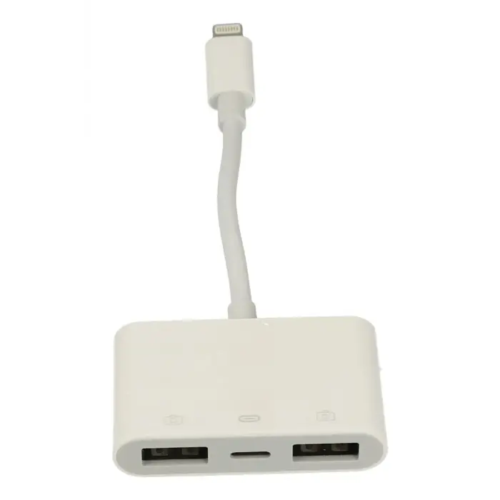 Lopard Apr23 Iphone Otg 3in1 - Beyaz