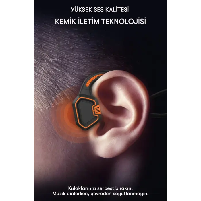 Lopard As9 Suya Dayanıklı Bluetooth Kulaklık - Siyah