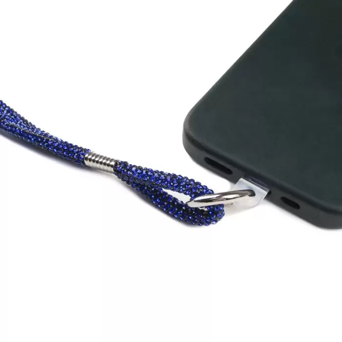 Lopard Cep Telefonu Full Taşlı Halat İp 95 cm