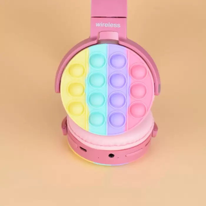 Lopard CXT-950 RGB Led Işıklı Kedi Kulağı Band Tasarımı Ayarlanabilir Katlanabilir Kulak Üstü Bluetooth Kulaklık