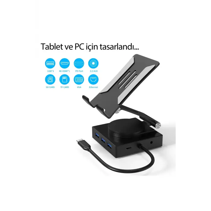 Lopard Dönüştürücü 10in1 Hub 116 - Gri