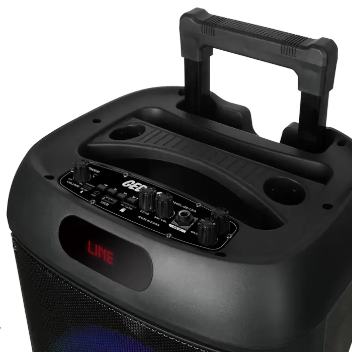 Lopard Gd-1203 Dijital Led Göstergeli Fm Radyolu Mikrofonlu Rgb Tws 12 İnç Stereo Bass Kablosuz Karaoke Hoparlör