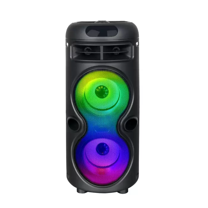 Lopard Gd-2402 Dijital Led Göstergeli Fm Radyolu Mikrofonlu Rgb Tws Çift 4 İnç Stereo Bass Kablosuz Karaoke Hoparlör