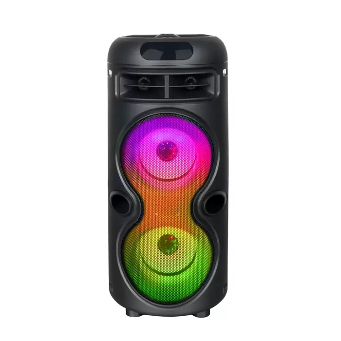 Lopard Gd-2402 Dijital Led Göstergeli Fm Radyolu Mikrofonlu Rgb Tws Çift 4 İnç Stereo Bass Kablosuz Karaoke Hoparlör