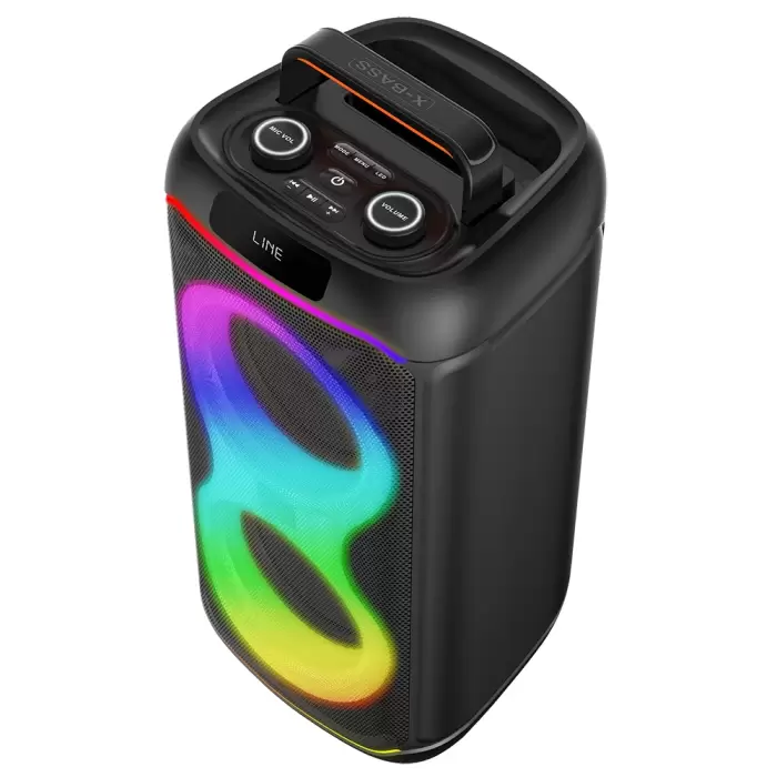 Lopard Gd-2608 Dijital Led Göstergeli Fm Radyolu Mikrofonlu Rgb Tws Çift 6.5 İnç Stereo Bass Kablosuz Karaoke Hoparlör