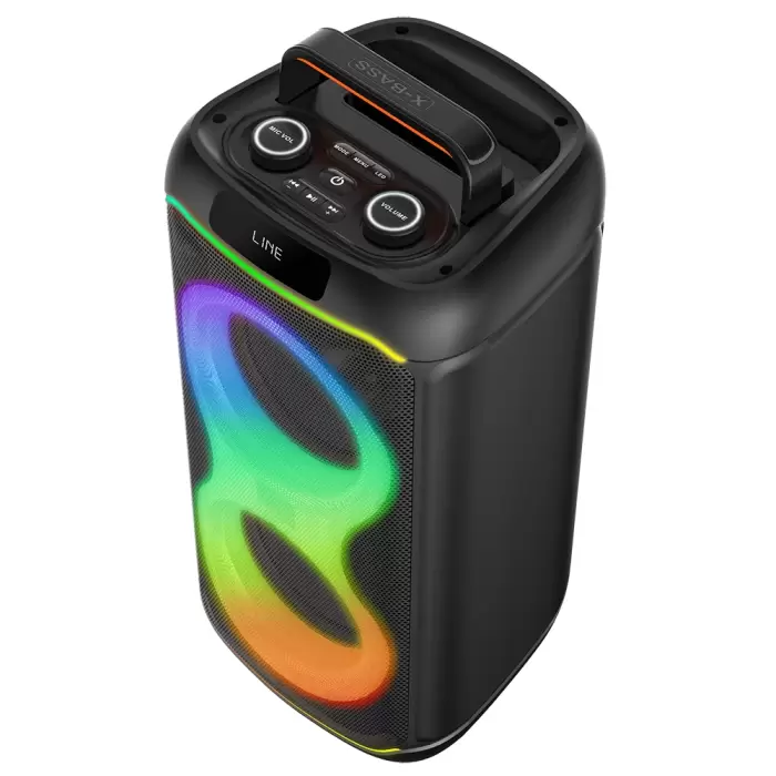 Lopard Gd-2823 Dijital Led Göstergeli Fm Radyolu Mikrofonlu Rgb Tws Çift 8 İnç Stereo Bass Kablosuz Karaoke Hoparlör
