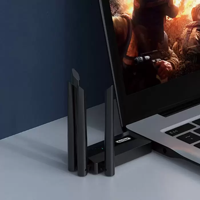 Lopard Gd-bt318 Çift Bantlı 1200m 300mbps 4 Antenli Kablosuz İnternet Sağlayıcı Usb Wifi Adaptör