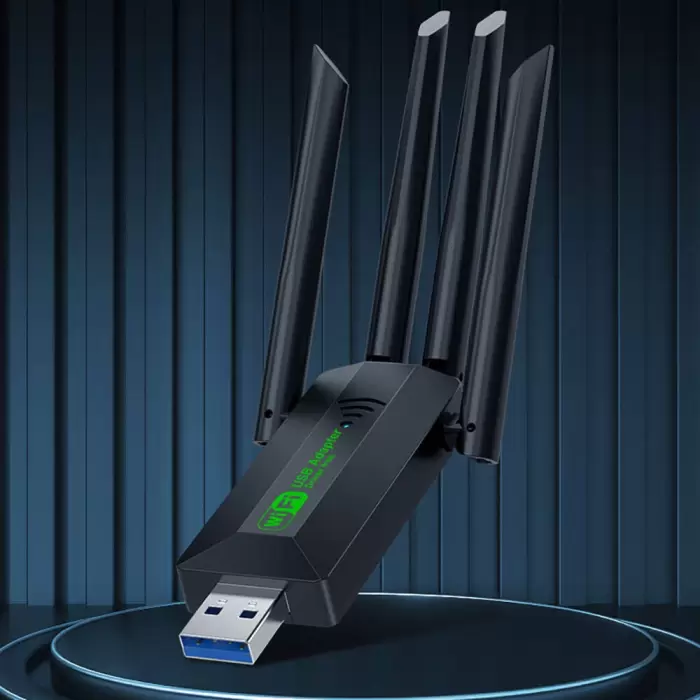 Lopard Gd-bt318 Çift Bantlı 1200m 300mbps 4 Antenli Kablosuz İnternet Sağlayıcı Usb Wifi Adaptör
