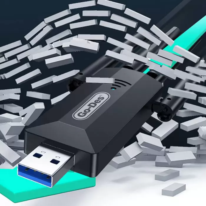 Lopard Gd-bt318 Çift Bantlı 1200m 300mbps 4 Antenli Kablosuz İnternet Sağlayıcı Usb Wifi Adaptör