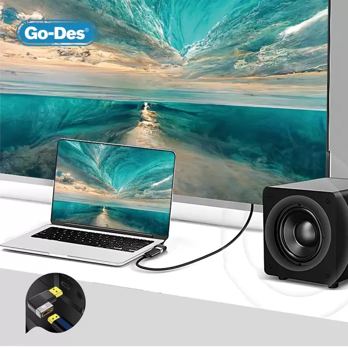 Lopard Gd-ct081 Hdtv Hdmı Adaptör 8k Hd 2.1 Versiyon Görüntü Aktarım Cihazı