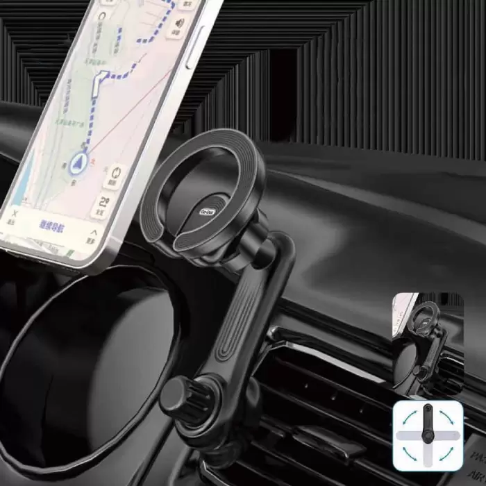 Lopard Gd-hd311 M-safe Magnetik 360 Derece Dönebilen Dirsek Ve Başlıklı Telefon Tutucu Havalandırma Tasarım