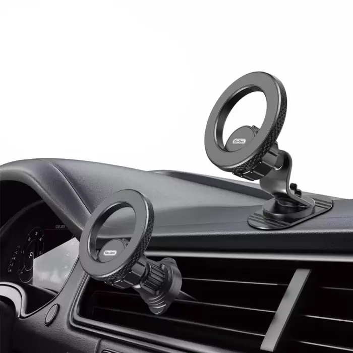 Lopard Gd-hd318 M-safe Magnetik 360° Dönebilen 2in1 Havalandırma Ve Düz Zemin Telefon Tutucu
