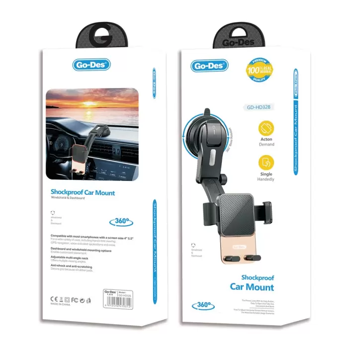 Lopard Gd-hd328 360 Derece Dönebilen Vakumlu Tasarım Araç İçi Telefon Tutucu