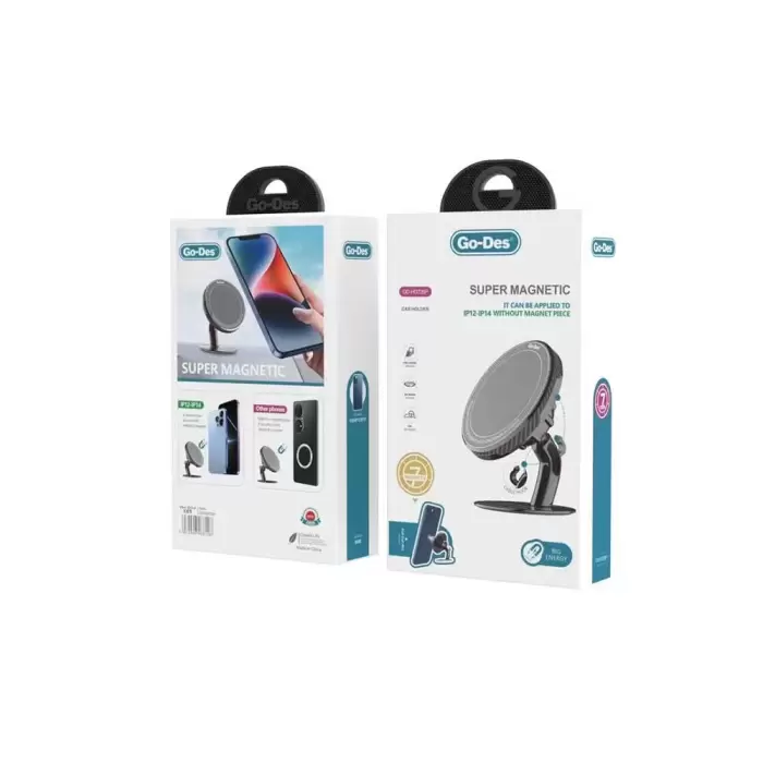 Lopard Gd-hd726p 360 Derece Yuvarlak Oynar Başlıklı Süper Magnetik Araç Telefon Tutucu