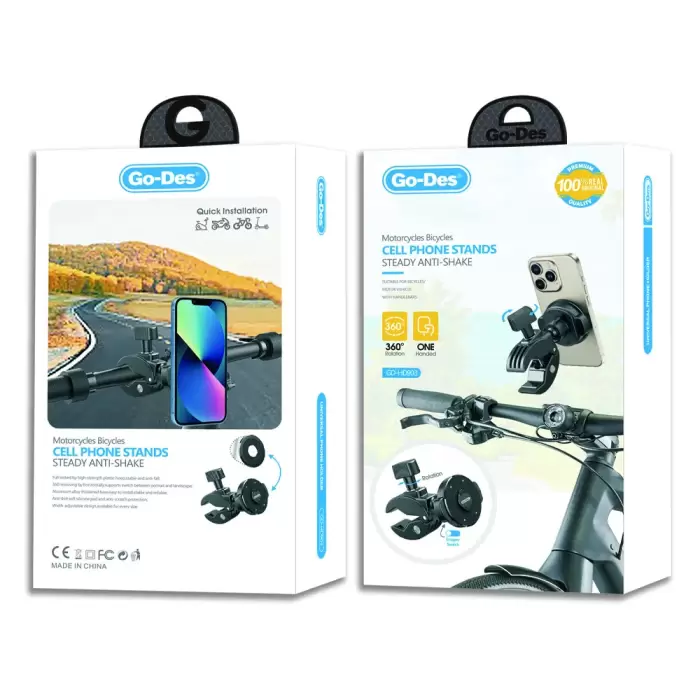 Lopard Gd-hd903 Magnetik M-safe Sarsıntı Önleyici Motosiklet Ve Bisiklet Telefon Tutucu
