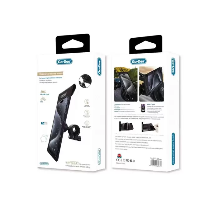 Lopard Gd-hd907 Su Geçirmez Tasarımlı Bisiklet Ve Motosiklet Telefon Tutucu