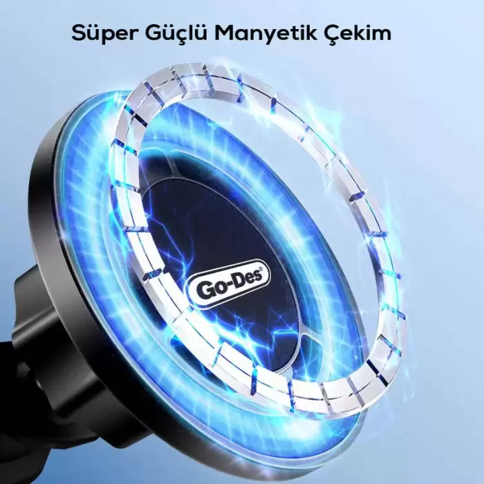 Lopard Gd-hd911 M-safe Magnetik Özellikli 360° Dönebilen Havalandırma Ve Düz Zemin Telefon Tutucu