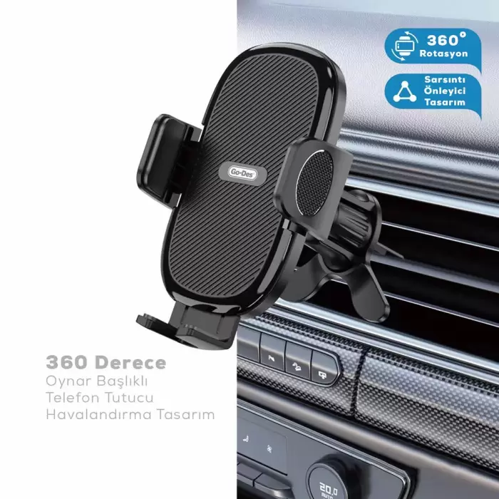 Lopard Gd-hd936 360° Dönebilen Ve Uzayan Başlıklı Araç Telefon Tutucu