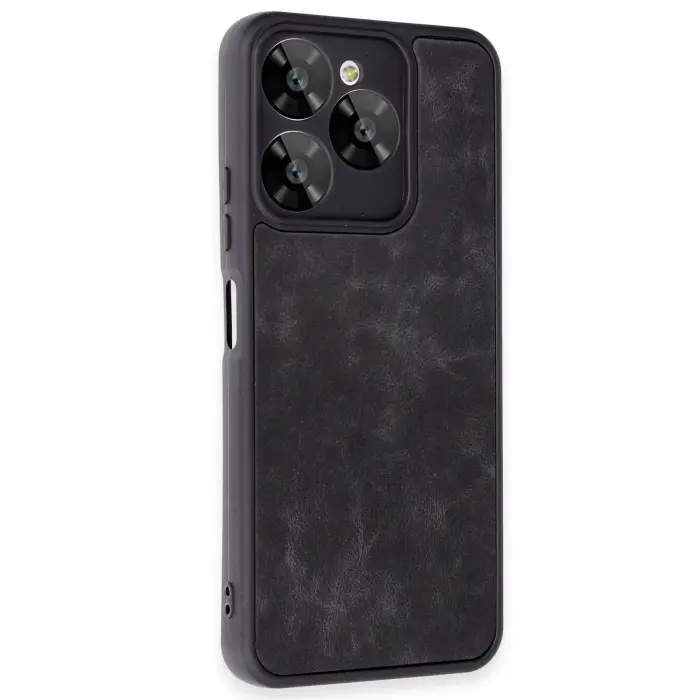 Lopard General Mobile Era 30 Kılıf Aras Deri Kapak - Siyah