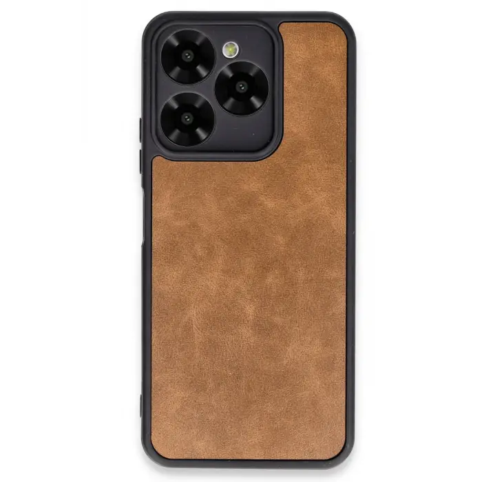 Lopard General Mobile Era 30 Kılıf Aras Deri Kapak - Taba